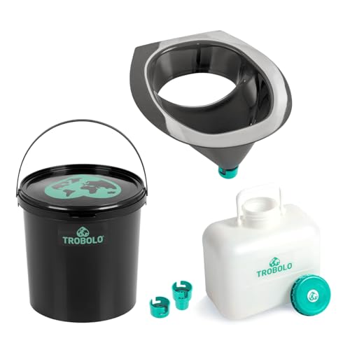 TROBOLO DIY Set – Mit Trenntoiletten Einsatz & Behältern in 3 Größen – Ideal zum Selbstbau Einer Trockentrenntoilette TROBOLO DIY Set – Mit Trenntoiletten Einsatz & Behältern in 3 Größen – Ideal zum Selbstbau Einer Trockentrenntoilette von TROBOLO