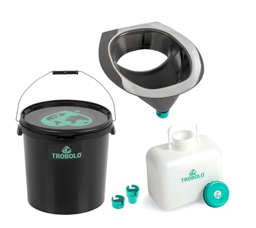 TROBOLO DIY Set – Mit Trenntoiletten Einsatz & Behältern in 3 Größen – Ideal zum Selbstbau einer Trockentrenntoilette von TROBOLO