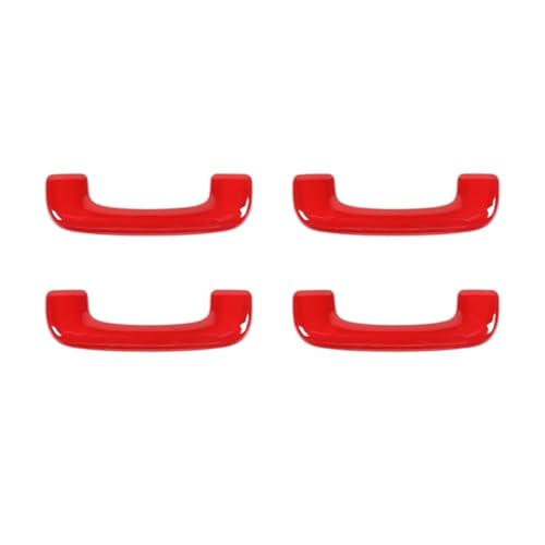 TROGPYXG ABS-Auto-Obergriff-Zierleiste, Dekorationsabdeckung, Aufkleber, kompatibel mit Dodge 2015 UP, Styling-Innenausstattung, Nouldings-Zubehör(Red) von TROGPYXG