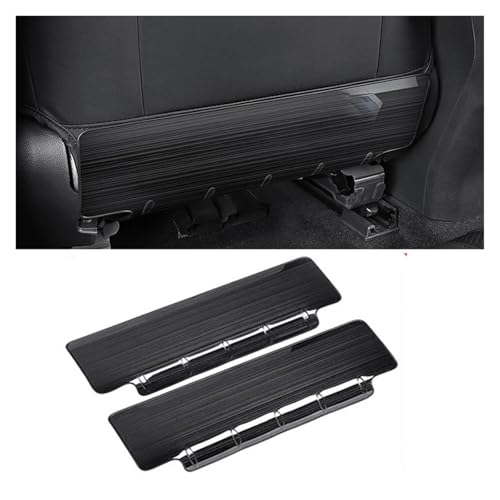 TROGPYXG Anti-Kick-Pad-Abdeckung for die Autositzlehne, Verkleidungsaufkleber, Pedal, kompatibel mit Toyota RAV4 XA50 2019 2020 2021 2022 2023 2024 RAV 4 Hybrid-Zubehör(Black) von TROGPYXG