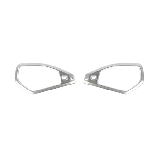 TROGPYXG Auto-Dachlautsprecher-Dekorationsringabdeckung, kompatibel mit Jeep Wrangler JL Gladiator JT 2024 2025 Up, Innenzubehör(ABS Silver) von TROGPYXG