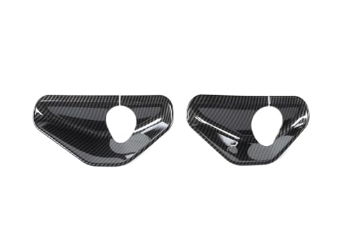 TROGPYXG Auto Frontscheibenwischer Basis Dekoration Abdeckung Aufkleber Rahmen Kompatibel mit Suzuki Jimny JB64 JB74 2019-2024 Auto Außenzubehör(Carbon Fiber Grain) von TROGPYXG