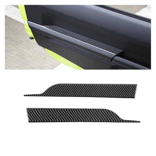 TROGPYXG Auto-Innentür-Armlehne, weiche Kohlefaser-Dekorationsabdeckung, kompatibel mit Suzuki Jimny 2019 2020 2021 2022 2023 Up, Innenzubehör(Carbon Fiber B) von TROGPYXG