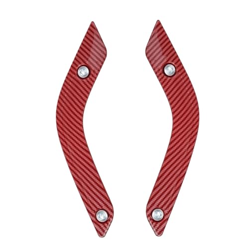 TROGPYXG Auto-Innentür-Haltegriff-Einsätze, Abdeckungsverkleidung, kompatibel mit Jeep Wrangler JK JKU 2011–2017, Links und rechts, 1RC72JAHAD 1RC72JAHAE(Carbon red Print) von TROGPYXG