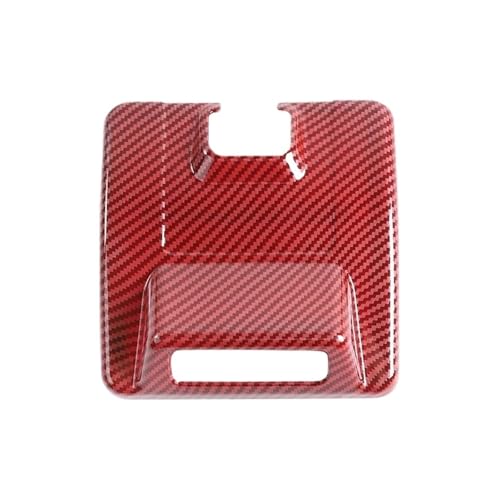 TROGPYXG Auto-Rückspiegel-Sitzdekorationsaufkleber, kompatibel mit Suzuki Jimny 2019 2020 2021 2022 2023 Up, Innenzubehör(Red Carbon Fiber) von TROGPYXG