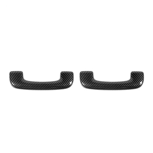 TROGPYXG Autodach-Haltegriff-Dekorationsabdeckung, kompatibel mit Jeep Grand Cherokee 2011 2012 2013 2014 2015 2016 2017 2018 2019 2020(Carbon Fiber Grain) von TROGPYXG