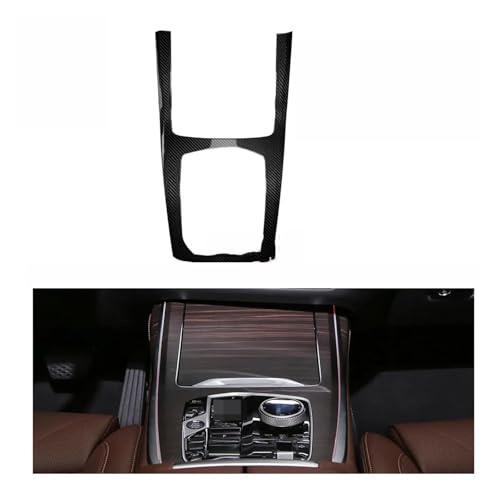 TROGPYXG Kompatibel mit BMW X5 G05 X5M X7 G07 2020–2025, Innenausstattung der Schaltkonsolenabdeckung aus echtem Carbon(Glossy Carbon X7 A) von TROGPYXG