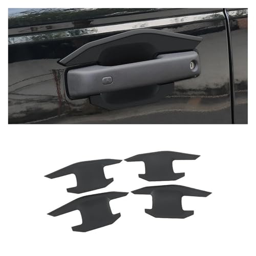 TROGPYXG Kompatibel mit Ford Bronco Türschalengriff-Aufkleber, Außengriff, Türgriff, dekorativer Aufkleber, Türhandgelenkschutz, Aufkleber, Zubehör(Door Bowl Black) von TROGPYXG