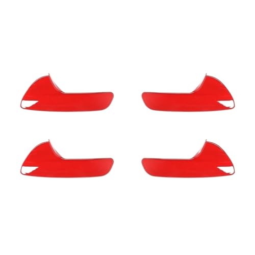 TROGPYXG Kompatibel mit Jeep Grand Cherokee 2011 2012 2013 2014 2015 2016 2017 2018 2019 2020. Dekorationsabdeckung for den Innentürgriff des Autos(Red) von TROGPYXG