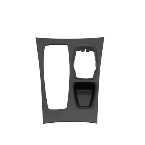 TROGPYXG LHD-Auto, Karbonfaser, Schwarze Mittelkonsole, Schalthebelverkleidung, kompatibel mit BMW X5 X6 E70 E71 E72 2007–2009 51166954947(Model B-Black) von TROGPYXG