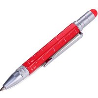 TROIKA® Kugelschreiber LILIPUT TOOL PEN rot, Schreibfarbe: schwarz, 1 St. von TROIKA®
