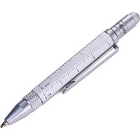 TROIKA® Kugelschreiber LILIPUT TOOL PEN silber, Schreibfarbe: schwarz, 1 St. von TROIKA®
