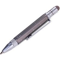 TROIKA® Kugelschreiber LILIPUT TOOL PEN titanfarben, Schreibfarbe: schwarz, 1 St. von TROIKA®