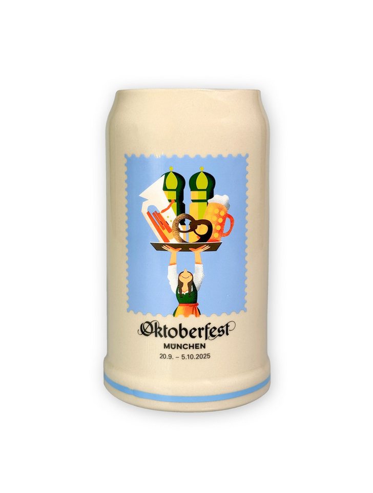 TROIKA Bierkrug offizieller Oktoberfest™ 2025 Sammlerkrug - Füllmenge 1,0l von TROIKA