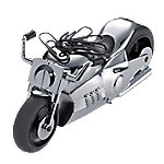 TROIKA Briefbeschwerer Easy Rider Motorrad Metall, Kunststoff Silber 11,8 x 4,8 x 5,3 cm von TROIKA