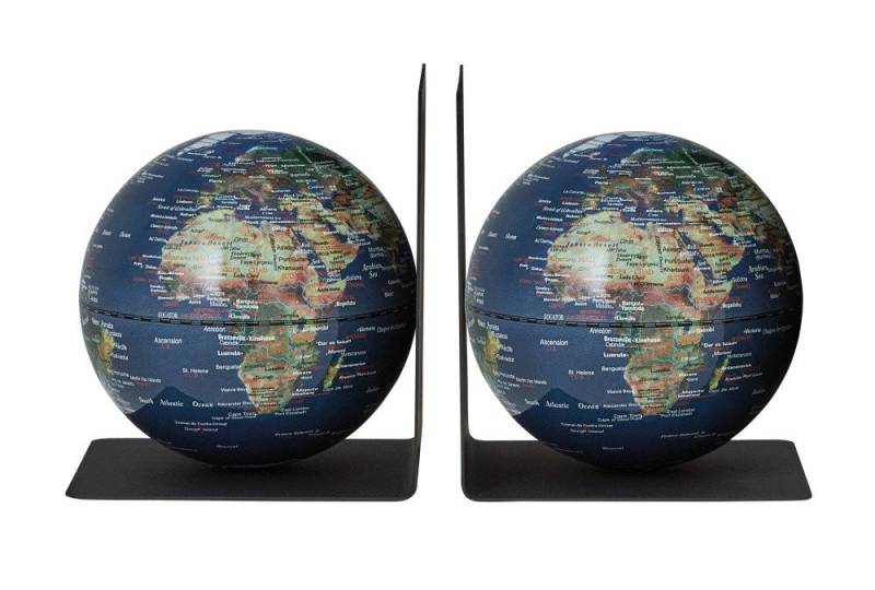 TROIKA Globus Globen-Set mit Buchstützen aus Metall BOOKGLOBE von TROIKA