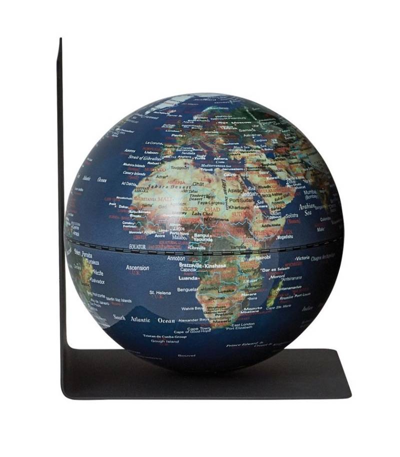 TROIKA Globus Globus mit Buchstütze aus Metall BOOKGLOBE SINGLE von TROIKA