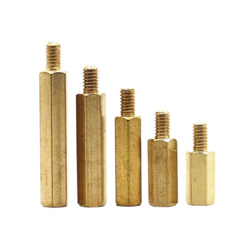10 Stücke M2.5 M3 M4 Kupfer Messing Säulen Standoff Circuit Spacer PCB Board Mutter Schrauben Hex Runde Einzylinder Hexagon Säule(13mm) von TROIOIUM