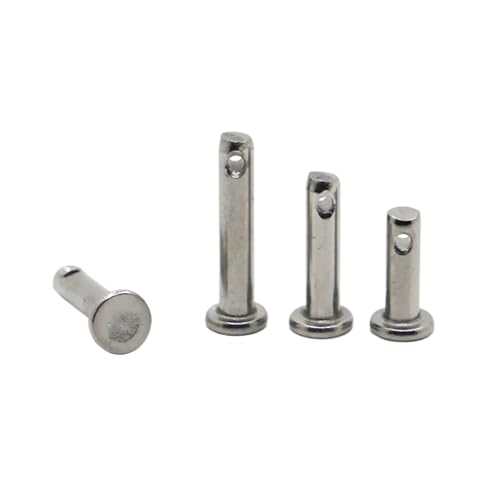 304 Edelstahl GB882 Pin Roll Flachkopf Zylinderstift mit Loch Positionierung Pins M3 M4 M5 M6 M8 M10(20mm) von TROIOIUM