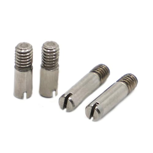 304 Edelstahl M2 M2.5 M3 M4 M5 M6 M8 M10 Außengewinde Zylindrischer Stift Positionierungsstift Schlitzstiftschraube GB878(M2 5pcs,12mm) von TROIOIUM