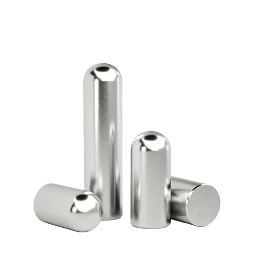 304 Edelstahl Solide Runde Kopf Zylindrischen Pin Ortung Dübel M 0,8 M1 M 1,2 M 1,5 M 1,8 M2 M 2,3 M 2,5 M 2,8 M3 M 3,5 M4 M5 M6(M1.0 (50pcs),6mm) von TROIOIUM