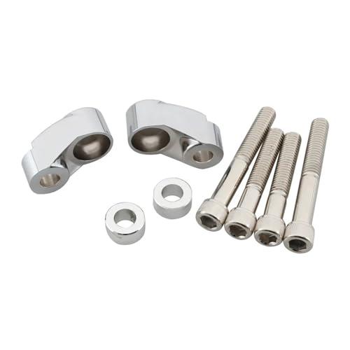 39mm/49mm Chrom Rohre Motorrad Blinker Licht Relocation Kit Vorne Anzeige Halterung for Dyna FXR Sportster von TROIOIUM