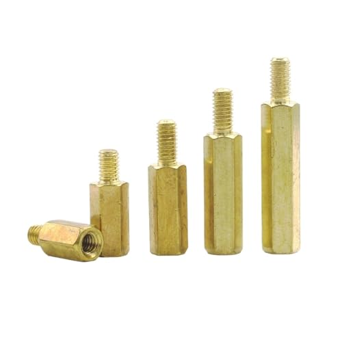 5~20 Stück Sechskant-Messing-Abstandshalterschraube m2 m2.5 m3 m4 Stecker auf Buchse Abstandshalter Säule PCB Computer Motherboard Abstandshalter(80mm 2pcs,M2 (thread 3mm)) von TROIOIUM