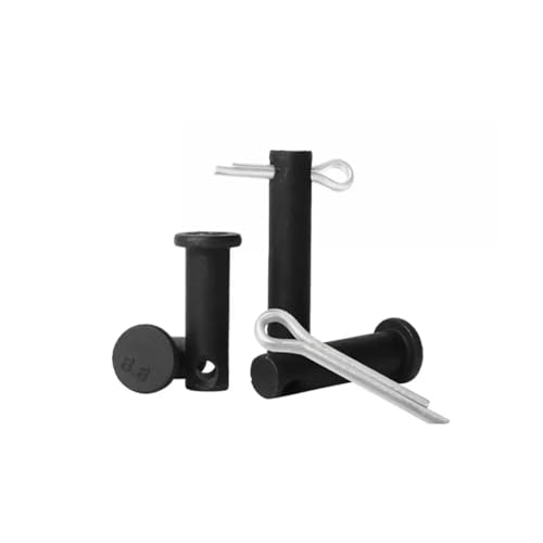 8.8 Level Schwarz Hochfester Stift M6 M8 M10 Caron Stahl Flachkopfstift mit Lochdübelrolle(20set M6x30) von TROIOIUM