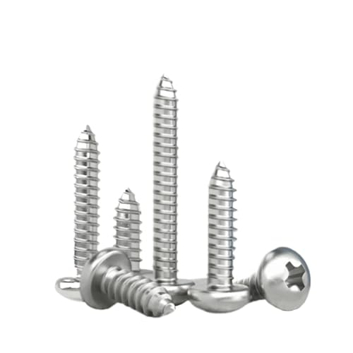M1.4 M1.7 M2 M2.2 M2.6 M3 M3.5 M4 M5 M6 Kleine selbstschneidende Kreuzschlitzschraube aus Edelstahl 304(16mm) von TROIOIUM