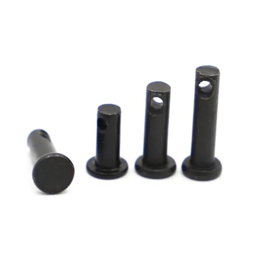 M3 M4 M5 M6 M8 M10 M12 Schwarzer Caron-Stahl-Flachkopflager Zylindrischer Positionierungsrollen-Passstift mit Loch GB882(12mm) von TROIOIUM