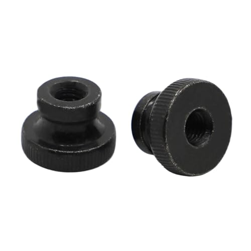 M3 M4 M5 M6 M8 M10 Schwarz plattierte Rändelmutter Handfest Mutter 3D Drucker Teile Vorhangfassade DIN466 GB806(M10 1pc) von TROIOIUM