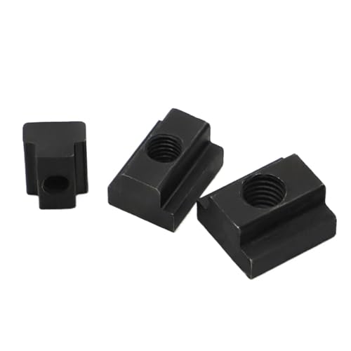 M6 M8 M10 M12 M14 M16 Schwarzoxid-beschichtete Stahlmutter der Güteklasse 8.8 mit Gewinde durch Schlitz T-Muttern DIN508(M16 1pc) von TROIOIUM