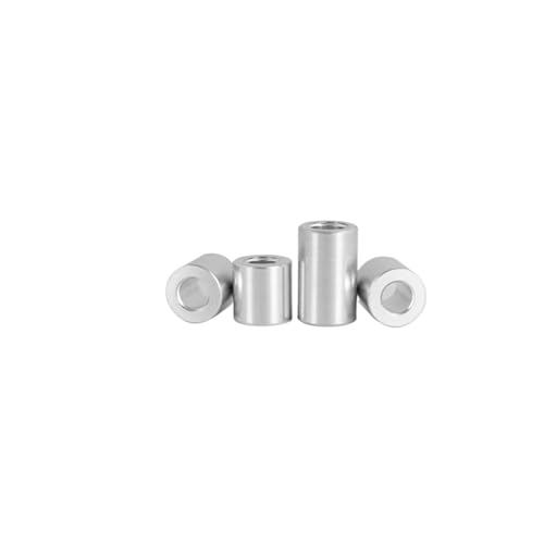 Rundhülse aus Aluminium/Wellenhülse aus Aluminiumlegierung, verdickter Abstandshalter/gerade durchgehende zylindrische Säule M3-M5(10pcs 10x5x10) von TROIOIUM
