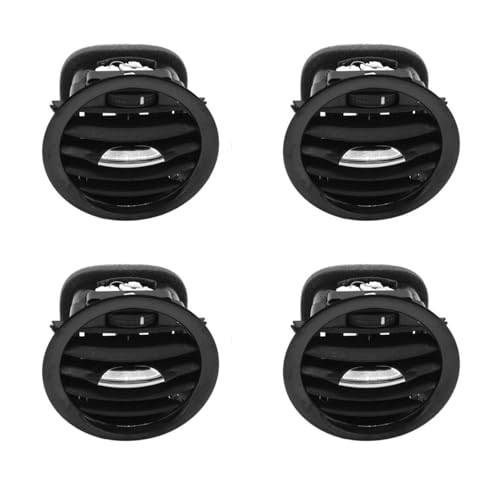 TROIOIUM 1/2/4Pcs Schwarz/Chrom A/C Air Vent Abdeckung Outlet Grille Passt for ADAM CORSA D MK3 13417363 2201099(4PCS Chrome) von TROIOIUM