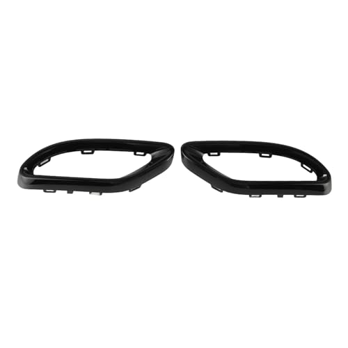 TROIOIUM 2-teilige Auspuffblenden in glänzendem Schwarz, Ersatz for ABCE GLC CLS-Klasse W177 W247 W205 W213 X253 C257 von TROIOIUM