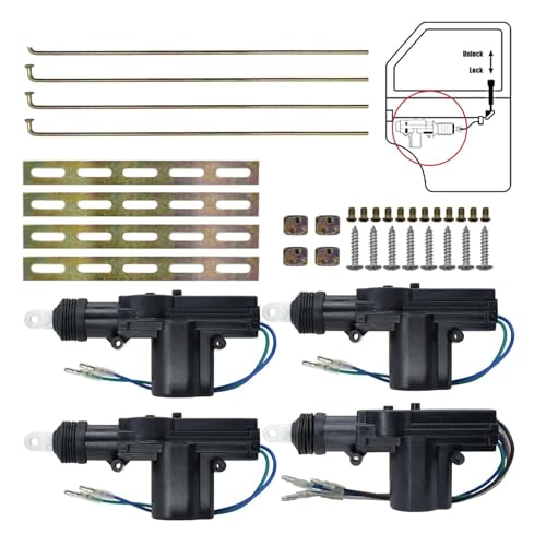 TROIOIUM 4x Universal 12V 2/5 Drähte Auto Zentrale Türschloss Locking Fit for Keyless Entry System Für TROIOIUM 4x Universal 12V 2/5 Drähte Auto Zentrale Türschloss Locking Fit for Keyless Entry System Für von TROIOIUM