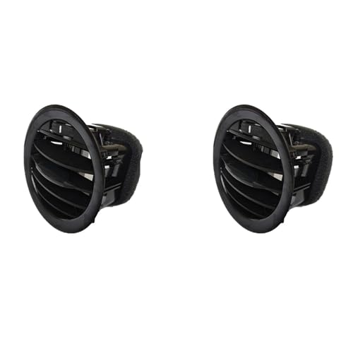 TROIOIUM Auto Innen Air Vent Grille for Corsa D Adam 2201099 13417363 Schwarz/Chrom Dashboard Air klimaanlage Outlet(2PCS) von TROIOIUM