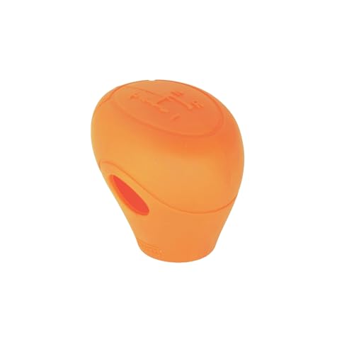 TROIOIUM Auto-Schaltknauf-Abdeckung for Smart for Roadster 450 451 452 Serie, Silikon-Kopfschutzhülle(Orange) von TROIOIUM