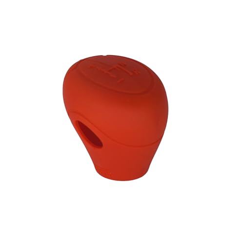 TROIOIUM Auto-Schaltknauf-Abdeckung for Smart for Roadster 450 451 452 Serie, Silikon-Kopfschutzhülle(Red) von TROIOIUM