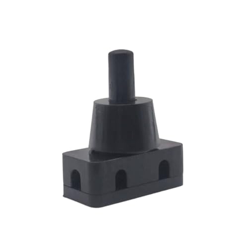 TROIOIUM EIN-Druckknopf AC250V Netzschalter for Haushaltslampen Kunststoff-Mini-Netzschalter Haushaltslampen Tischlampe Haushaltsgeräte(Black) von TROIOIUM