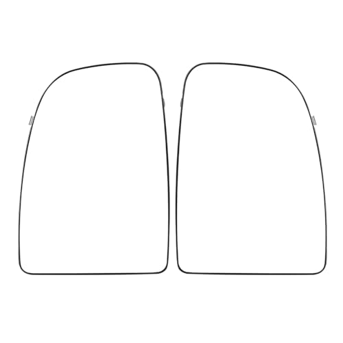 TROIOIUM Links Rechts Außenspiegel Glas Beheizte Fahrer Passagier Seite Oberen Unteren for 2006-2023 ProMaster 2014-2023(Upper Left and Right) von TROIOIUM
