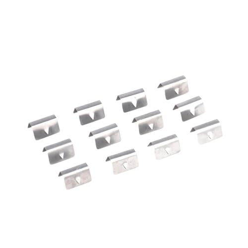Wind-/Regenabweiser Metallbeschlag Clips Ersatz for G3 SNED Clip Edelstahl Autofensterabweiser Zubehör(12PCS) von TROIOIUM