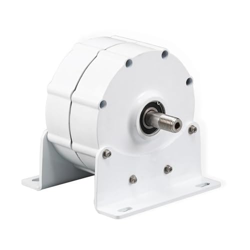 3000W PMG Magnet Generator 2,5 KW 3KW 5KW 12V 24V 48V for Wind Power Wasser Lichtmaschine niedrigen DREHZAHLEN for Energie System(With Base,SINGLE SHAFT_12V_2500W) von TROJTBUHQ