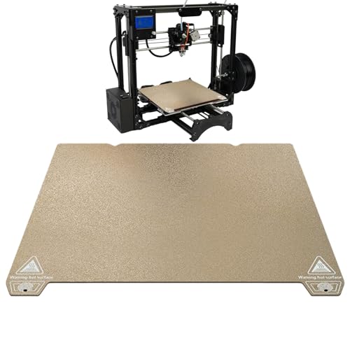 TROONZ 3D-Drucker-Bauplatte, 3D-Drucker-Blattplatte | Flexibler Federstahl 235 x 235 mm | Doppelseitiges Haustier, Bett-PEI-Platte für verbesserte Haftung, 3D-Drucker-Zubehör von TROONZ