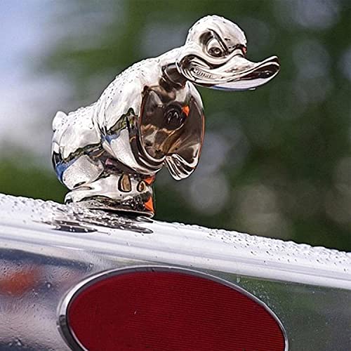 TROONZ Angry Rubber Duck Kühlerfigur, Auto-Emblem, Konvoi-Kühlerfigur für LKW, Coole Ente, Auto-Dekorationszubehör - Gelb von TROONZ