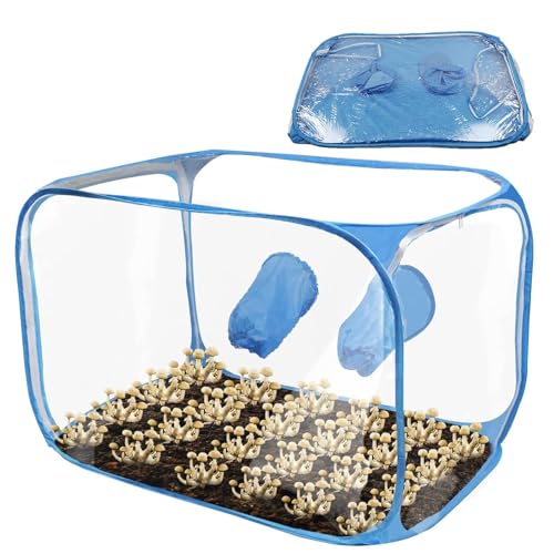 TROONZ Mushroom Still Air Box, tragbare, zusammenklappbare Pilzzuchtbeutel, Pilzpflanzbeutel-Zeltdose, stabile Laminar-Flow-Haube, kann für medizinische oder chemische Experimente verwendet Werden von TROONZ