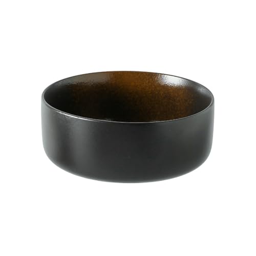 2 Stück Keramik-Suppenschüssel, einfarbig, runde Glasur, japanisches Haushaltsgeschirr, 16,5 cm Scheibenfeder von TROSIQUANJIA
