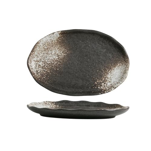2 Stück – japanische Keramik, einfarbig, einfache Sushi-Grillplatte, rechteckig, Snack-Kaltschale, 17,8 cm, Schneeflocken-Weiß 2 Stück – japanische Keramik, einfarbig, einfache Sushi-Grillplatte, rechteckig, Snack-Kaltschale, 17,8 cm, Schneeflocken-Weiß von TROSIQUANJIA