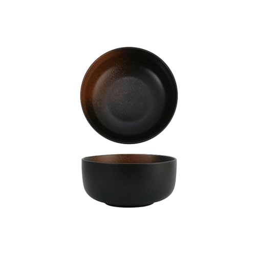 2 x japanische Haushaltsschüssel aus einfacher und exquisiter Keramik mit glasiertem Deckel und Instant-Nudel-Schüssel, 16,5 cm japanische Schüssel, Moyun 2 x japanische Haushaltsschüssel aus einfacher und exquisiter Keramik mit glasiertem Deckel und Instant-Nudel-Schüssel, 16,5 cm japanische Schüssel, Moyun von TROSIQUANJIA