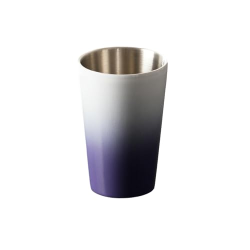 304 Edelstahl-Saftbecher für den direkten Gebrauch, einfaches und exquisites Geschirr, Violett, 350 ml 304 Edelstahl-Saftbecher für den direkten Gebrauch, einfaches und exquisites Geschirr, Violett, 350 ml von TROSIQUANJIA